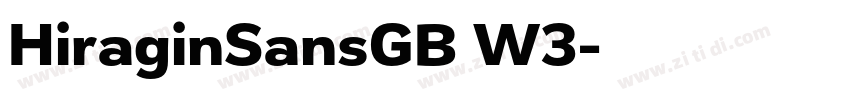 HiraginSansGB W3字体转换